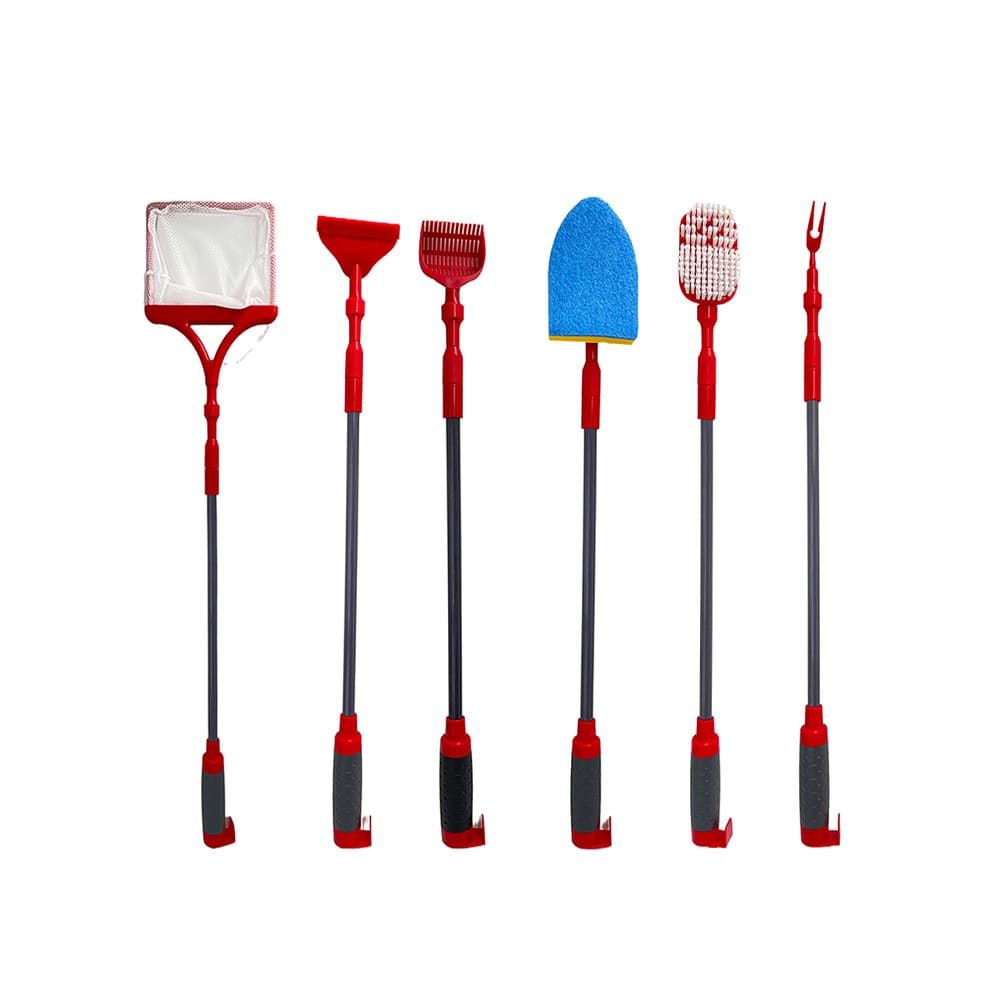 6 in 1 fish tank brush for cleaning