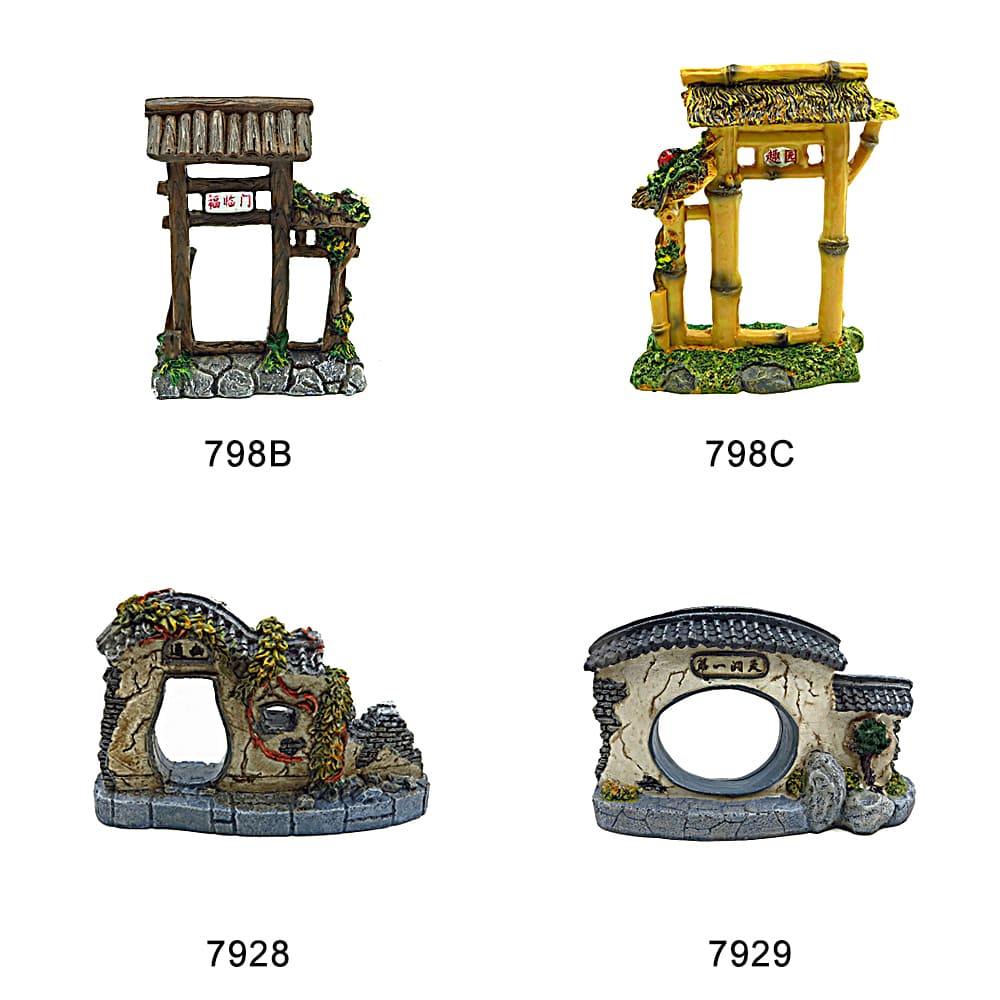 Aquarium resin craft simulation landscaping