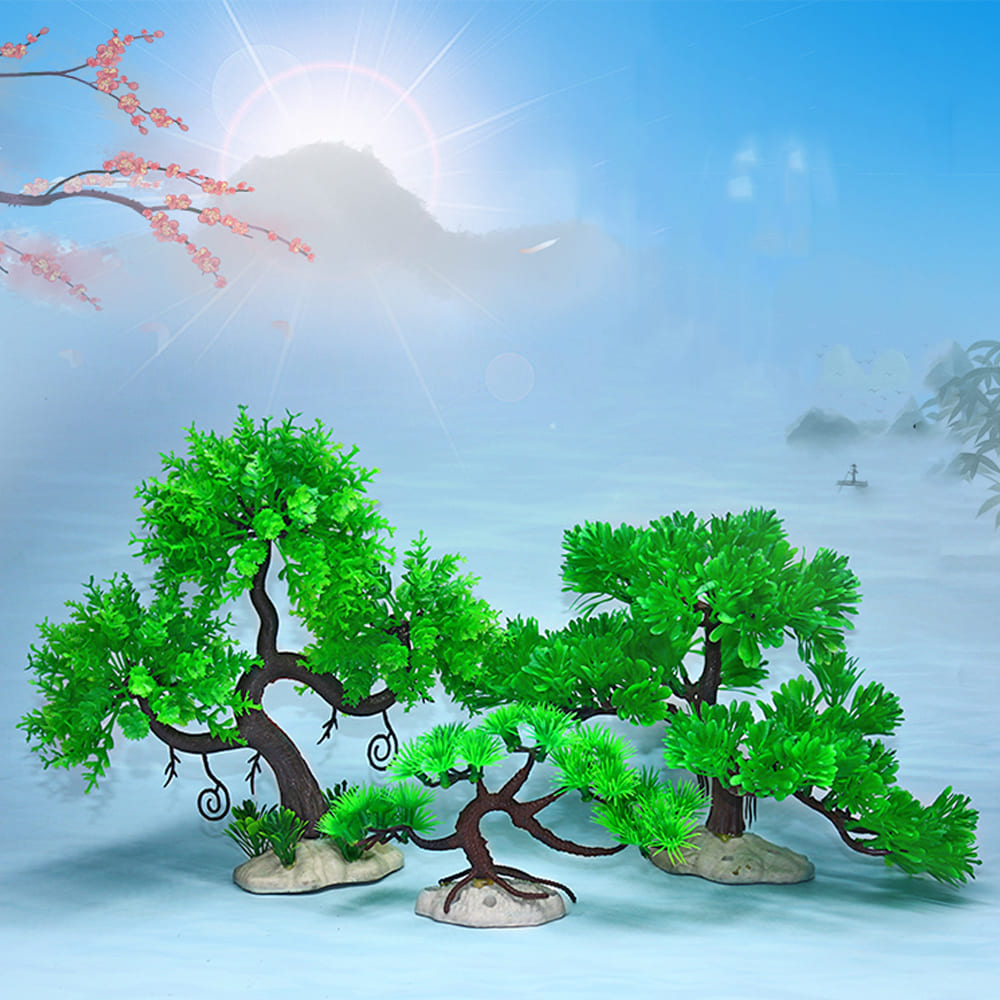 fish tank realistic aquarium plants