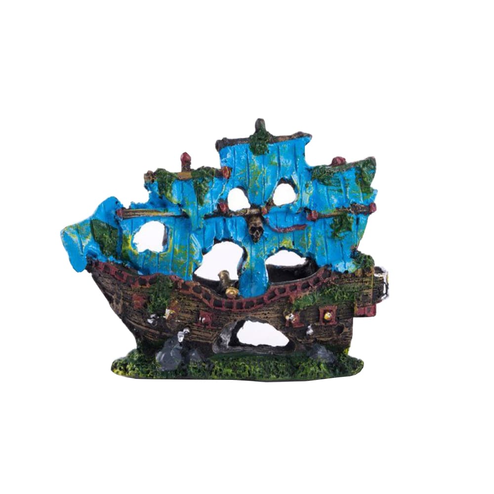 Aquarium resin craft simulation ship landscaping