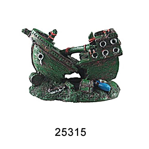 Aquarium resin craft simulation ship landscaping