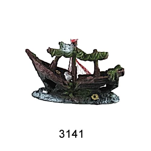 Aquarium resin craft simulation ship landscaping