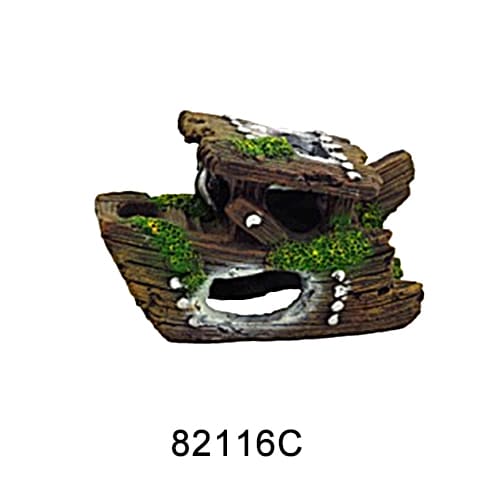 Aquarium resin craft simulation ship landscaping