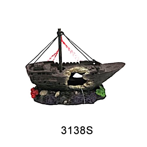 Aquarium resin craft simulation ship landscaping