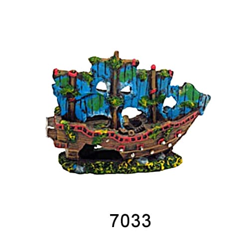 Aquarium resin craft simulation ship landscaping