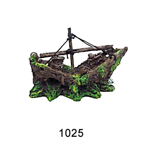 Aquarium resin craft simulation ship landscaping