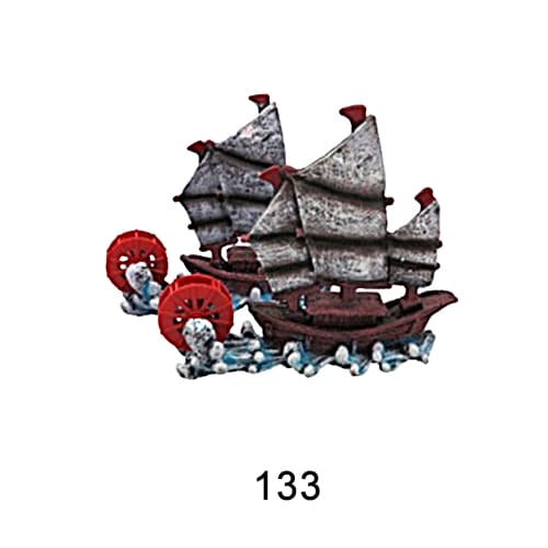 Aquarium resin craft simulation ship landscaping