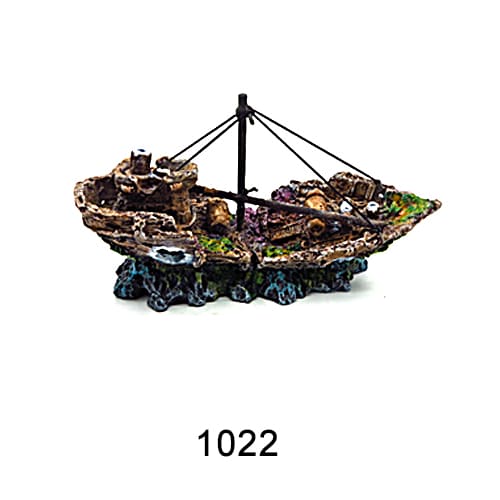 Aquarium resin craft simulation ship landscaping