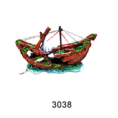 Aquarium resin craft simulation ship landscaping