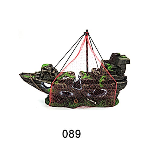 Aquarium resin craft simulation ship landscaping