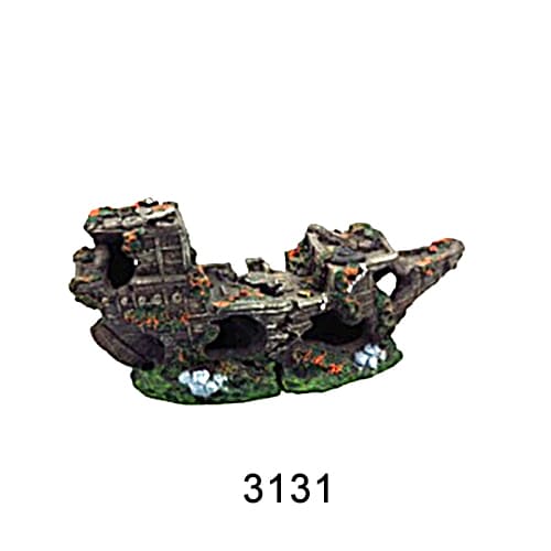 Aquarium resin craft simulation ship landscaping