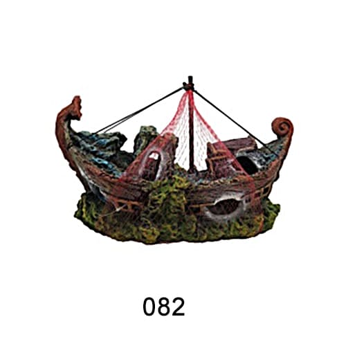 Aquarium resin craft simulation ship landscaping