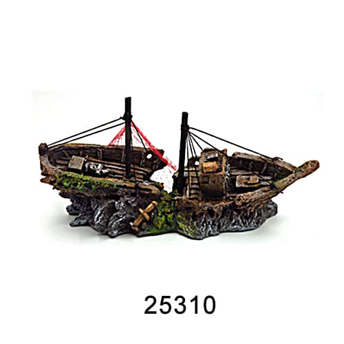 Aquarium resin craft simulation ship landscaping