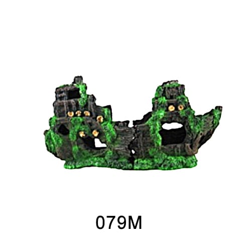 Aquarium resin craft simulation ship landscaping