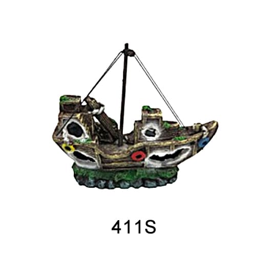 Aquarium resin craft simulation ship landscaping