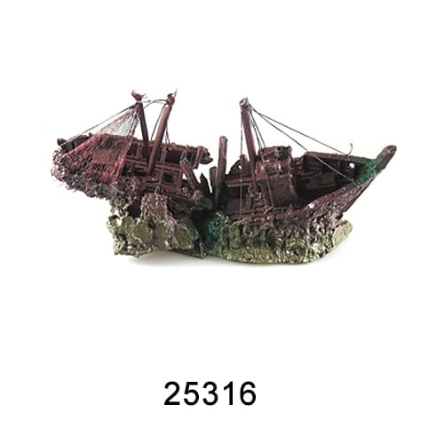 Aquarium resin craft simulation ship landscaping