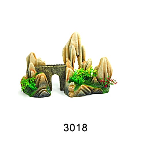 Aquarium resin craft simulation mountain landscaping