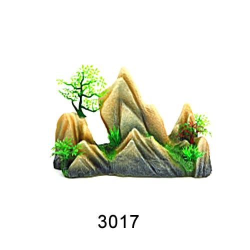 Aquarium resin craft simulation mountain landscaping