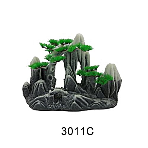 Aquarium resin craft simulation mountain landscaping