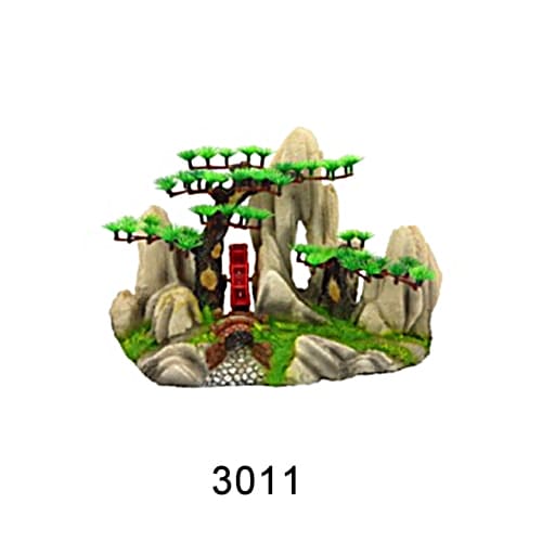 Aquarium resin craft simulation mountain landscaping