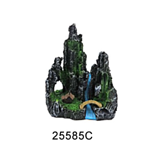 Aquarium resin craft simulation mountain landscaping