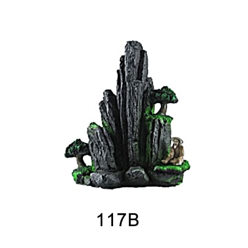 Aquarium resin craft simulation mountain landscaping