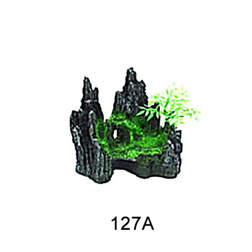 Aquarium resin craft simulation mountain landscaping