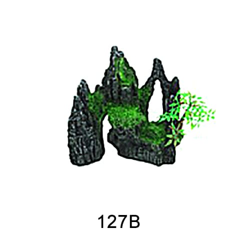 Aquarium resin craft simulation mountain landscaping