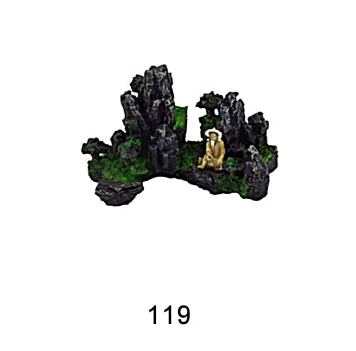 Aquarium resin craft simulation mountain landscaping