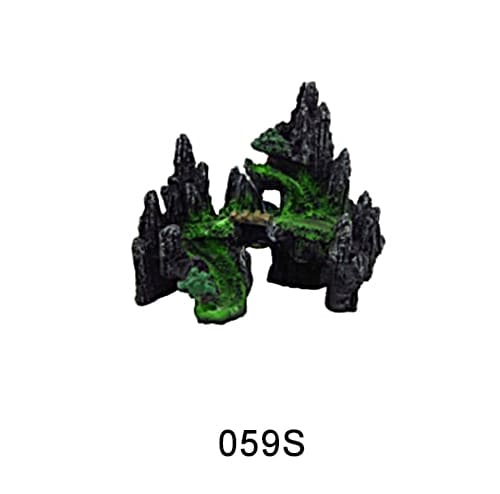 Aquarium resin craft simulation mountain landscaping
