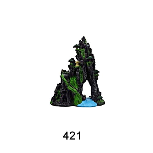 Aquarium resin craft simulation mountain landscaping