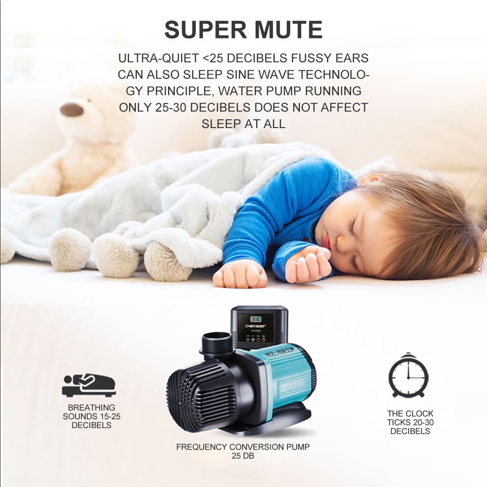 Aquarium AC external control frequency conversion fish pond pump