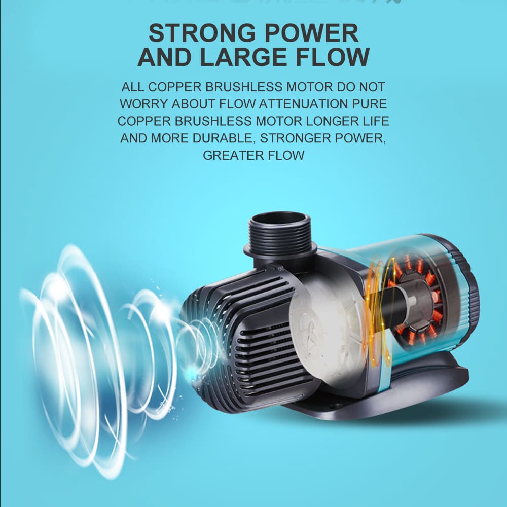 Aquarium AC external control frequency conversion fish pond pump