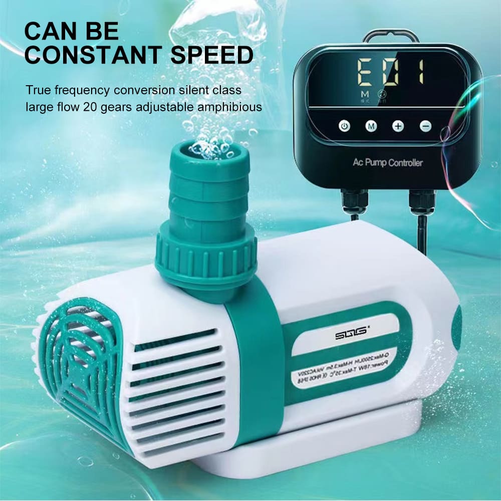 Aquarium side suction variable frequency water pump