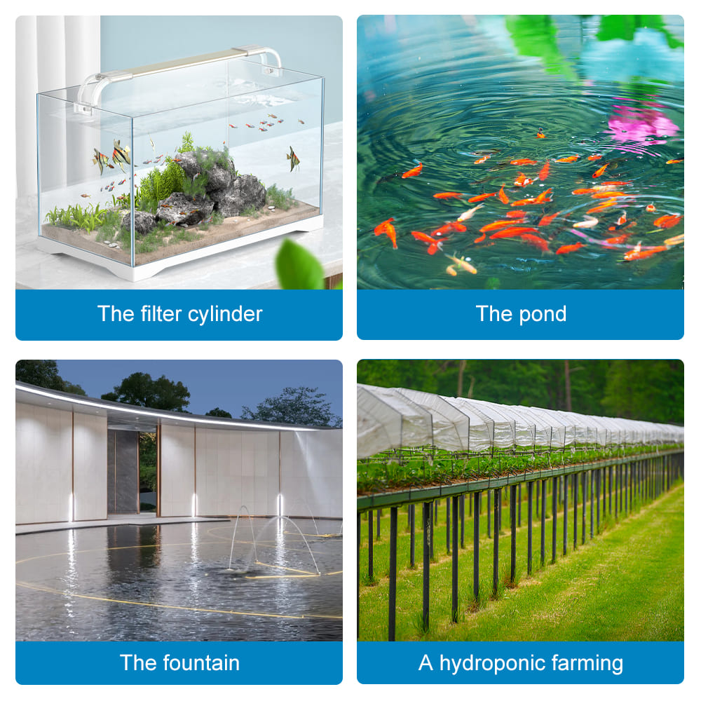 Aquarium side suction variable frequency water pump