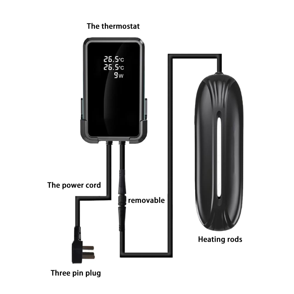 Aquarium AI intelligent PID frequency conversion heating rod