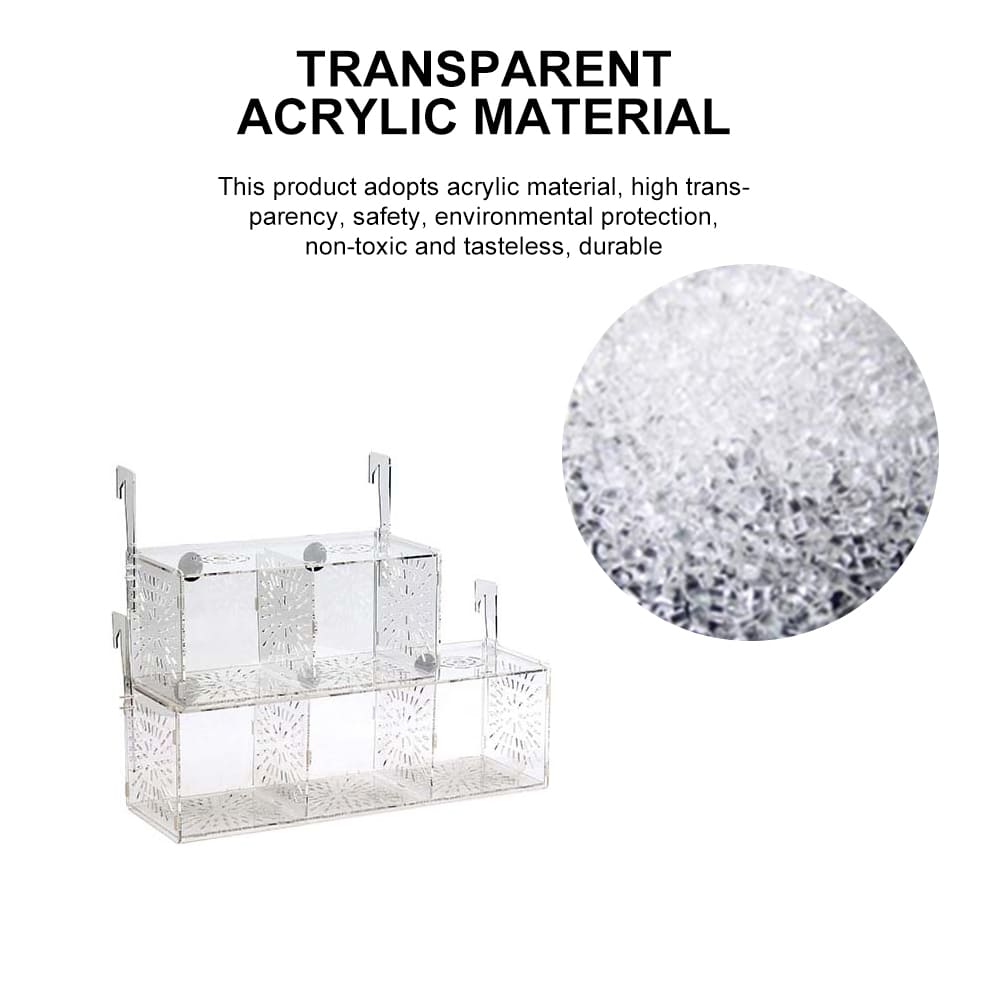 Acrylic isolation box for aquarium