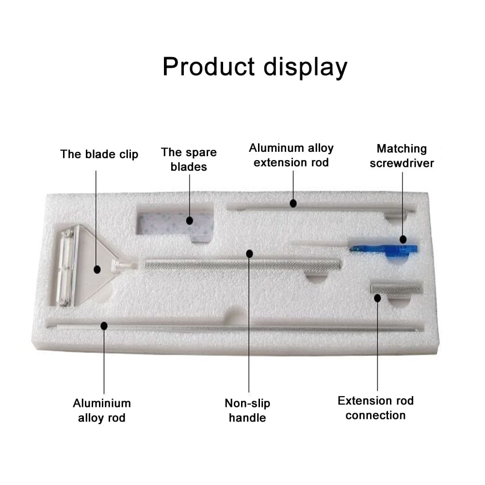 Aquarium aluminum alloy long handle algae scraper