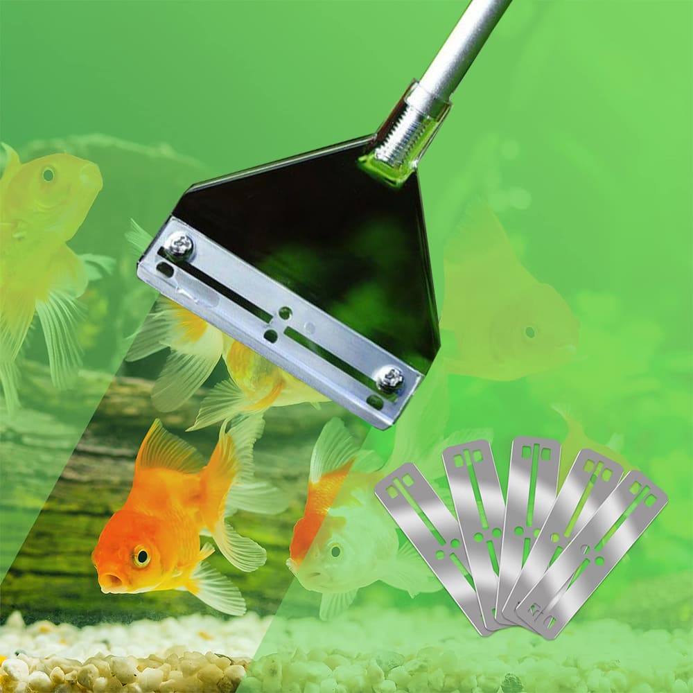 Aquarium aluminum alloy long handle algae scraper