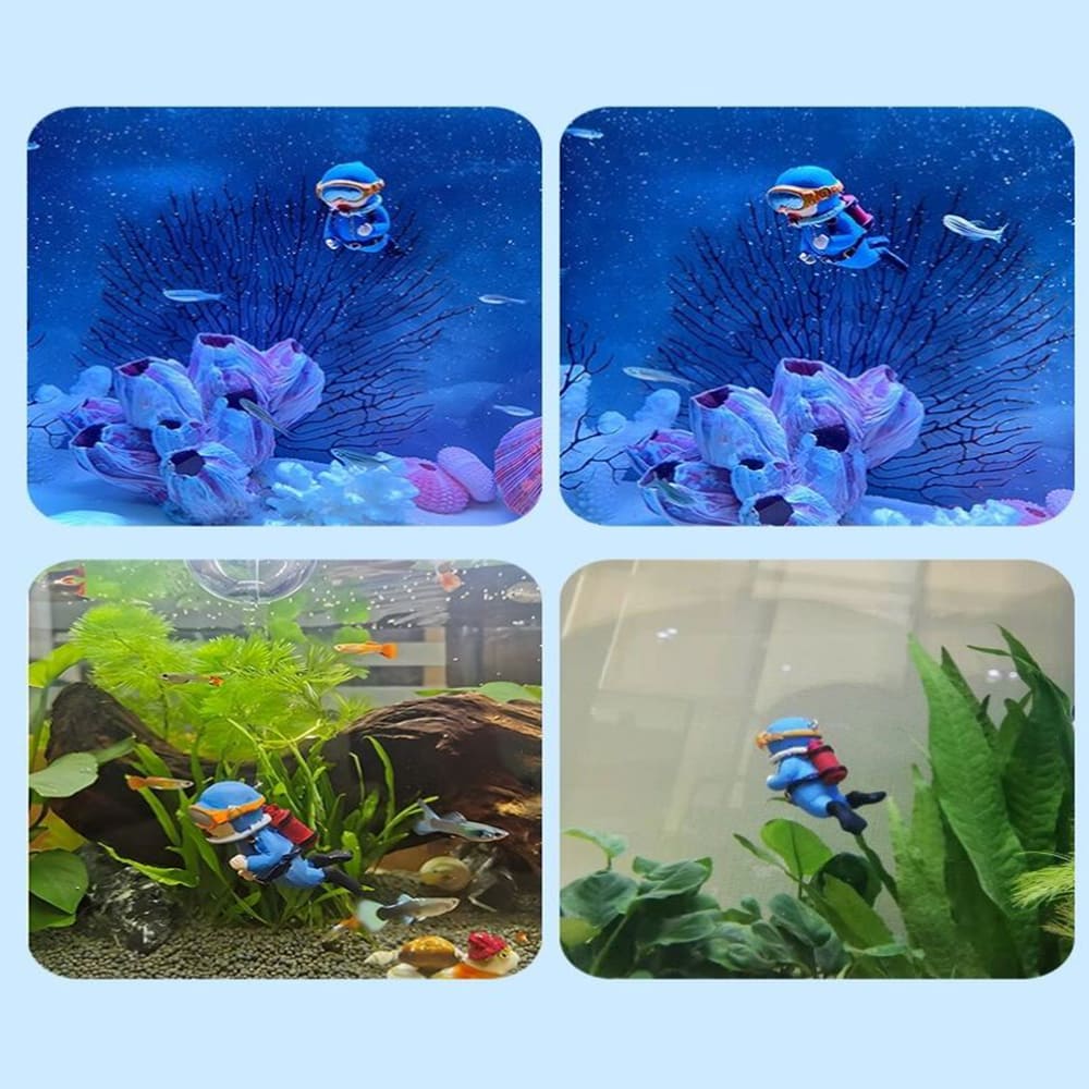 Aquarium Personality Floating Diver Ornament