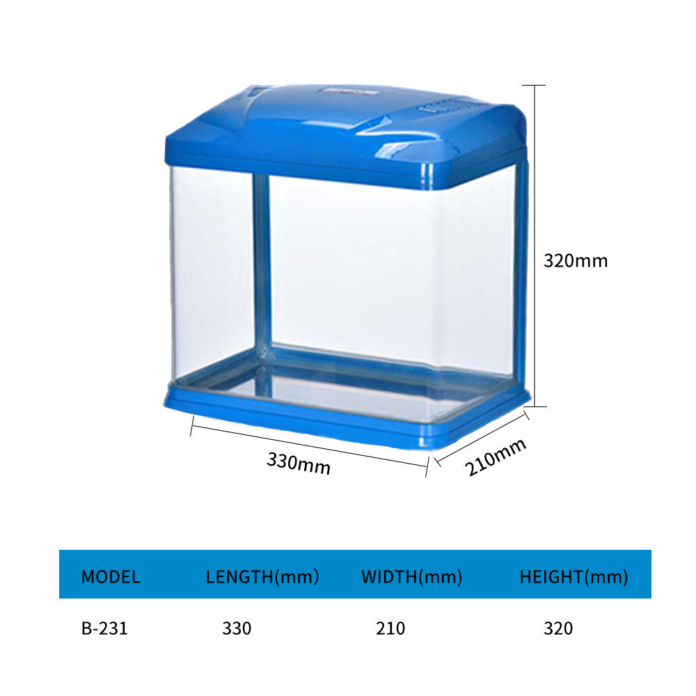 Aquarium Covered aquarium with LED light