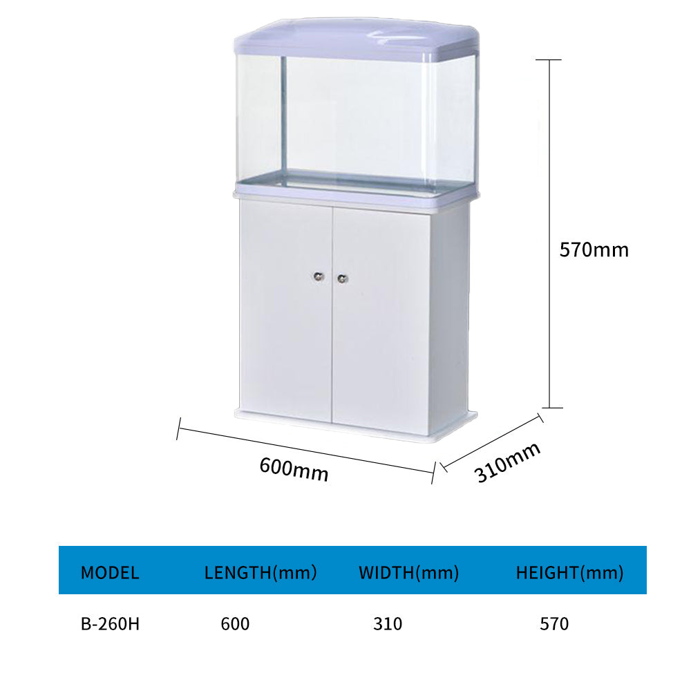 Aquarium Covered aquarium with LED light