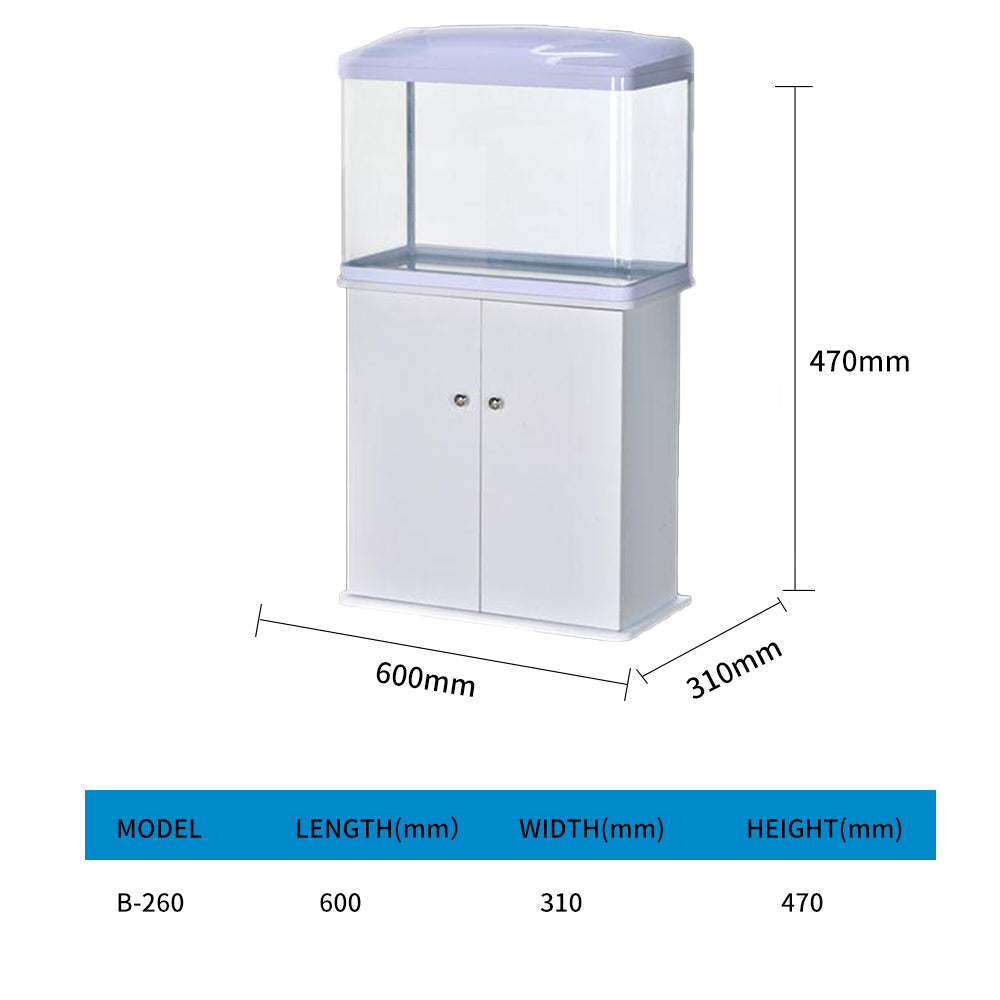 Aquarium Covered aquarium with LED light