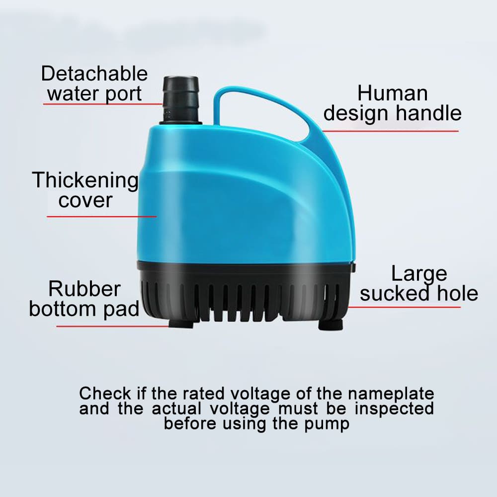 Aquarium bottom suction submersible pump