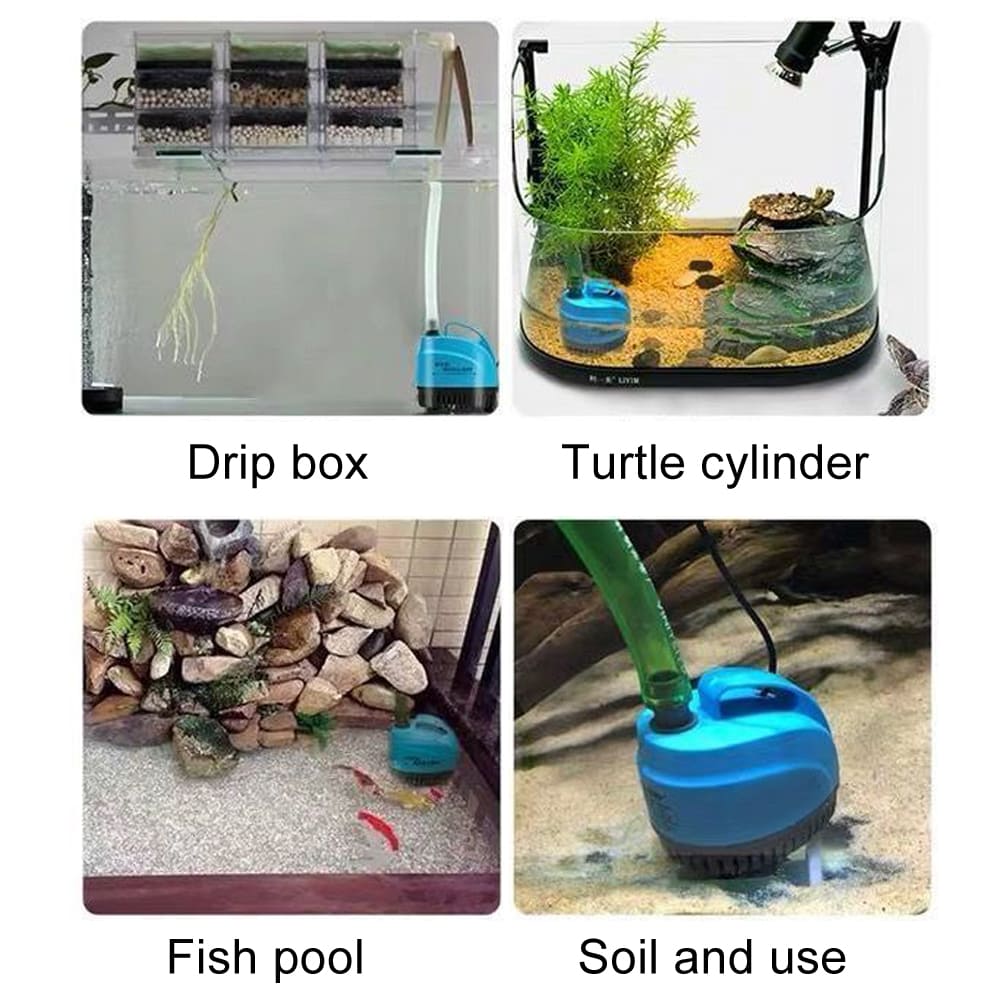Aquarium bottom suction submersible pump