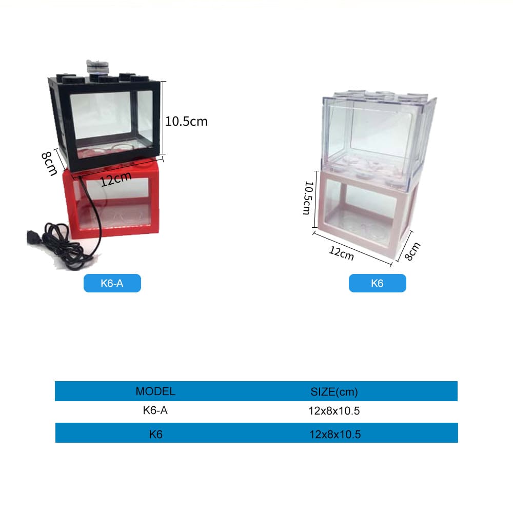 mini aquarium building block fish tank