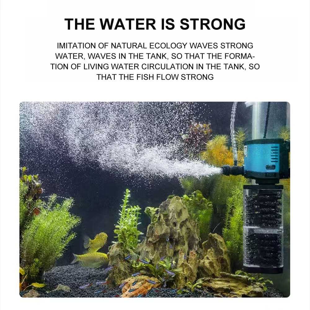 3-in-1 aquarium filter pump