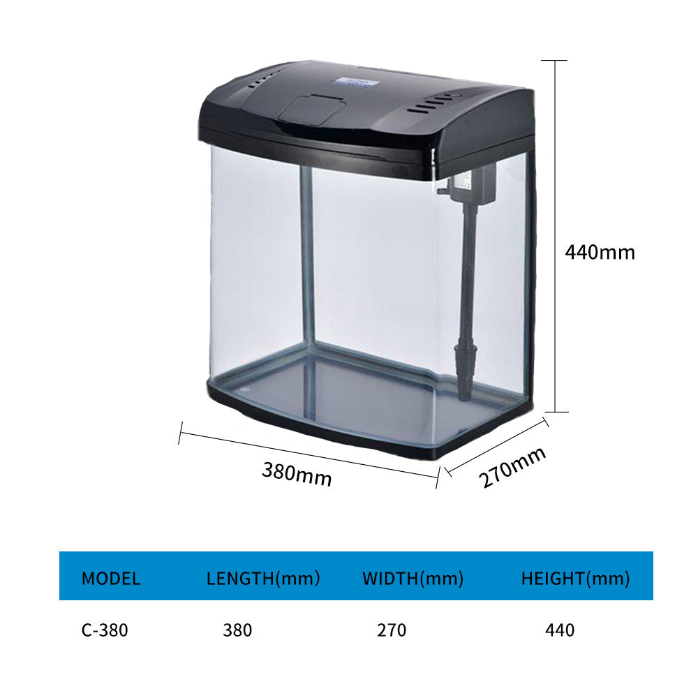 Aquarium Covered aquarium with LED light