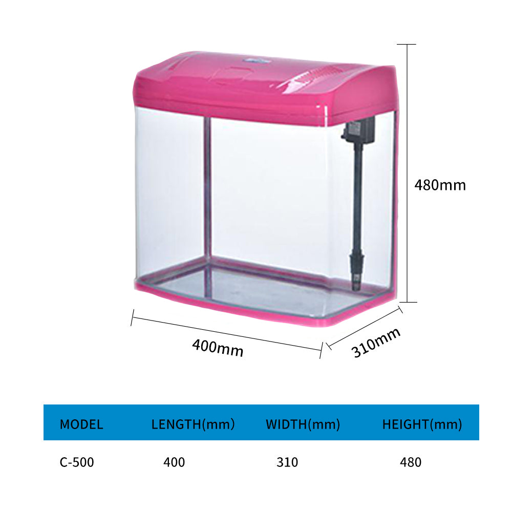 Aquarium Covered aquarium with LED light