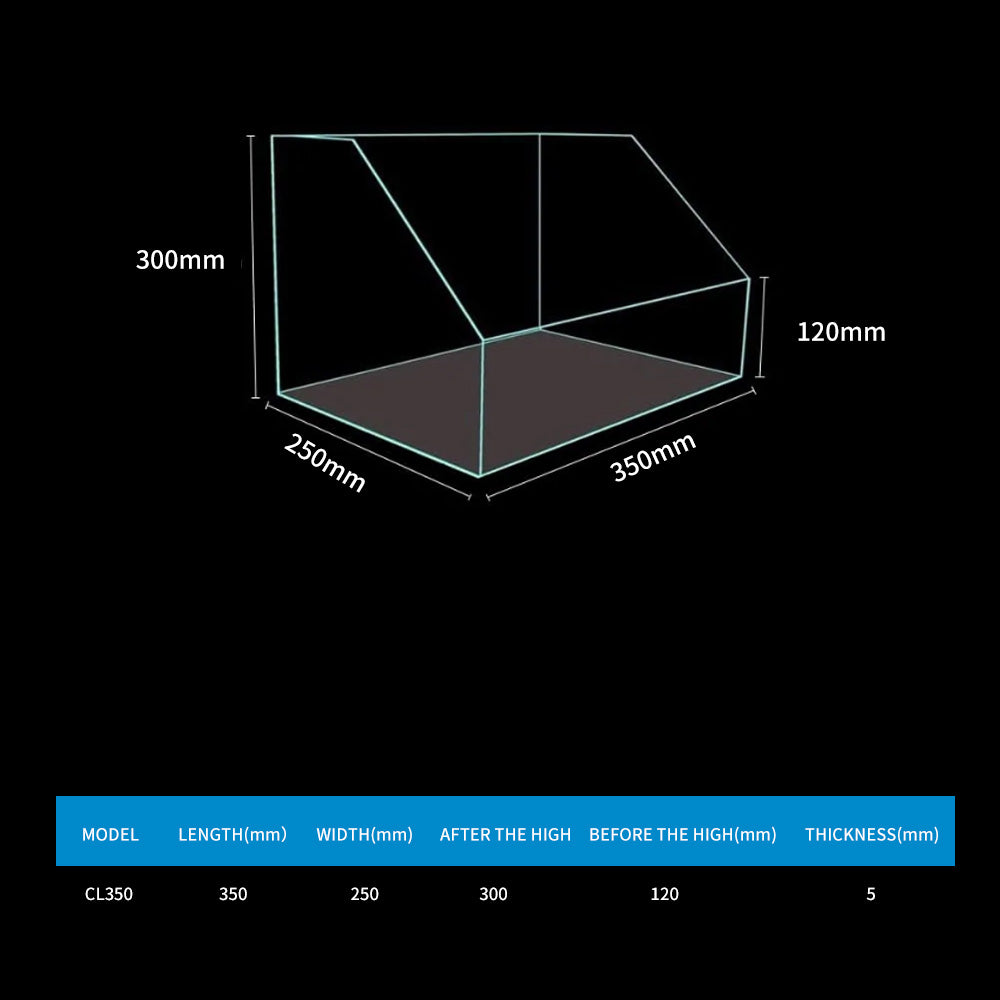 Oblique Stereo Aquarium Fish Tank